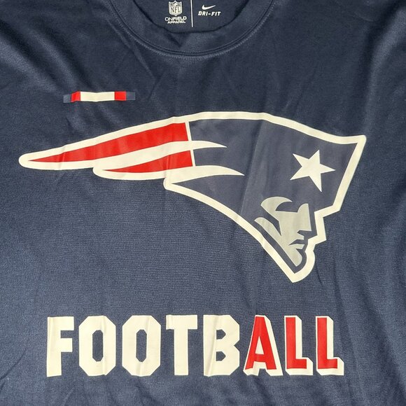 New England Patriots Shirt Mens Large NFL Football Dri-FIT Nike OnField Apparel - Picture 2 of 11